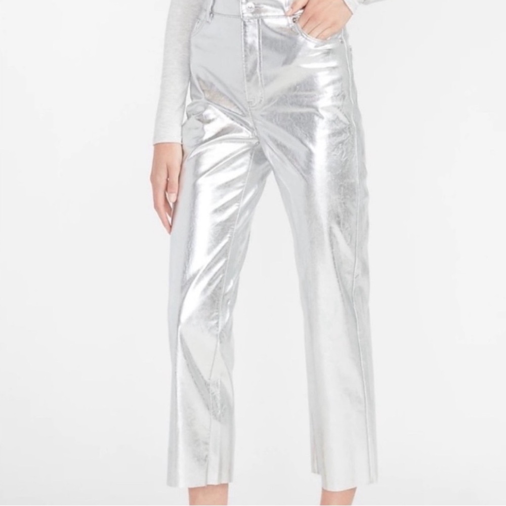 Express Silver High Rise Women Jeans